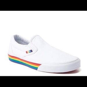 Slip on rainbow vans